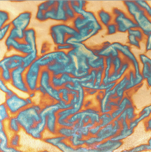 Cuivre Oxydé 201 Bleu 95 x 95 mm