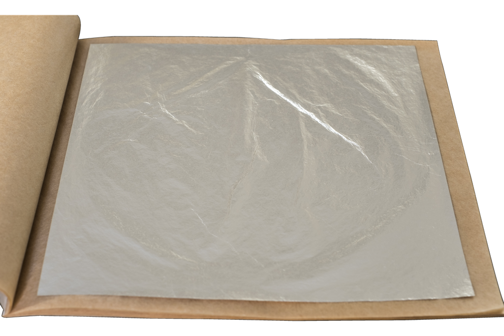 [23000841A] FEUILLE ARGENT POUR EMAILLAGE 130x130 mm , env. 0,3 gr par feuille