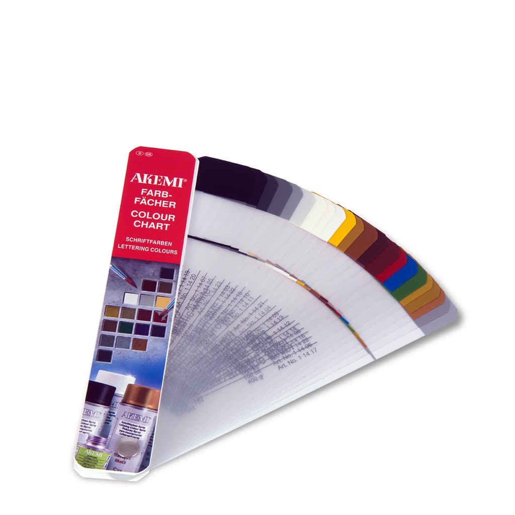 [11110084A] NUANCIER PEINTURE LETTRE AKEMI