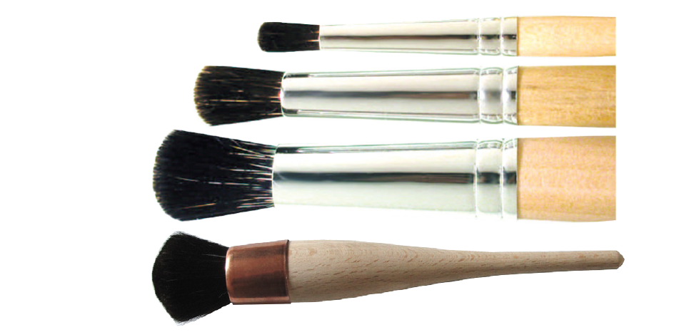 Pinceau Rondin à Dorer 329 RB Putois Rond Bombé Virole Alu - N°20 - Dia.12,5